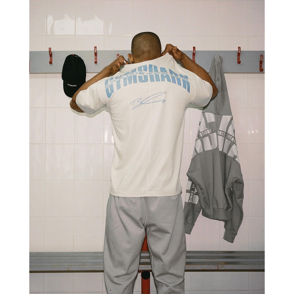 Ready stock gymshk gs10 strong sporty thoải mái loose crewneck short sleeve t-shirt