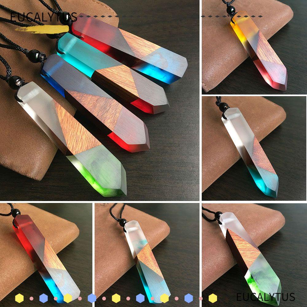 Vòng cổ Mặt Gỗ Resin Màu Sắc Ngẫu Nhiên Thời Trang Cho Nam Và Nữ