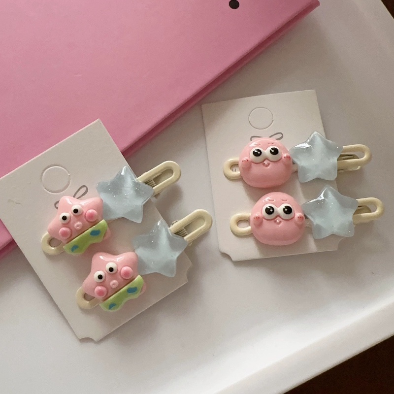 Hàng Mới Về Kẹp Tóc Mái Lượn Sóng Họa Tiết Hoạt Hình Dễ Thương Cho Nữ