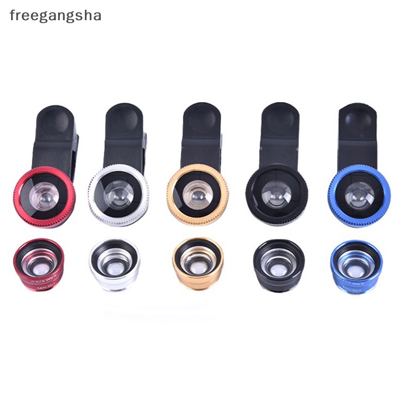 Bộ Lens Mắt Cá Góc Rộng 3 Trong 1 Kèm Kẹp Gắn Điện Thoại Tiện Dụng