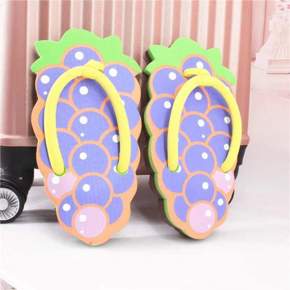 Delmer Dép Xỏ Ngón Mùa Hè Hình Trái Cây Dứa / Cà Rốt / Kiwi Bằng EVA Chống Thấm Nước