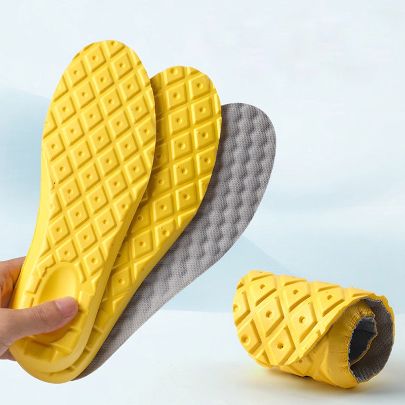 Miếng Lót Giày Thể Thao Bằng Cao Su Non Mềm Mại Thoáng Khí Thoải Mái Size 35-45 Cho Nam