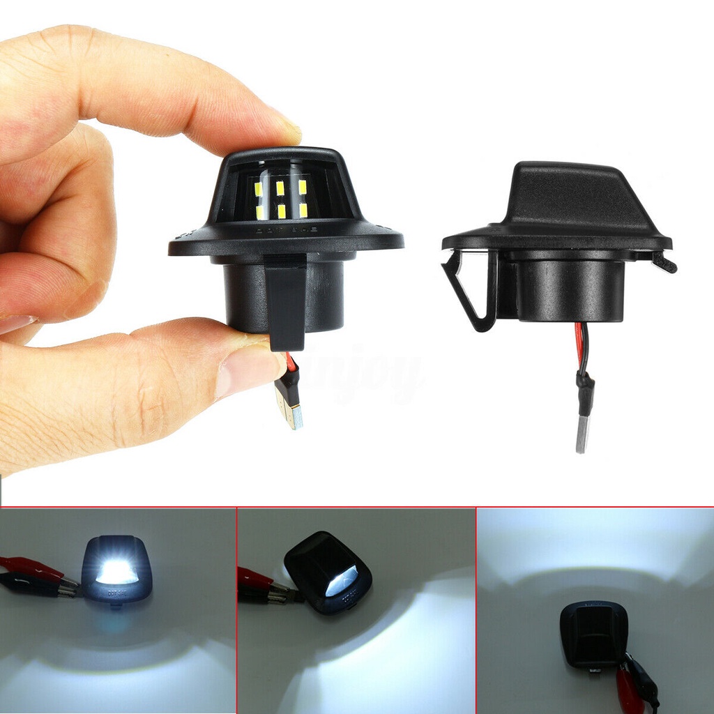 Đèn biển số xe 2 cái 6000k led cho mitsubishi raider dodge dakota