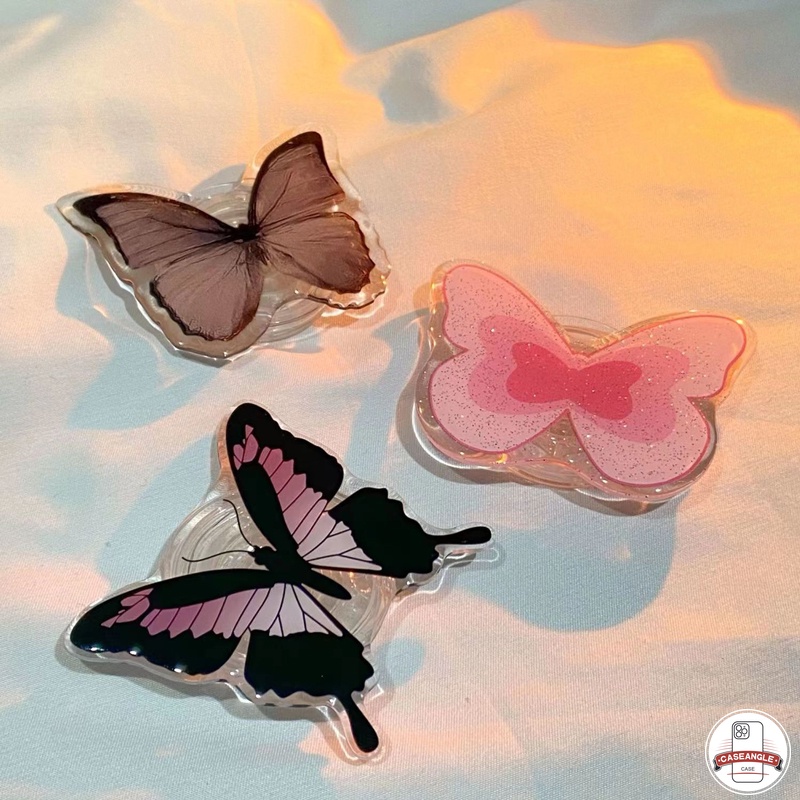 Giá Đỡ Điện Thoại Hình Bướm / Hoa / Ngôi Sao / Trái Tim Màu Gradient Nhiều Màu Tùy Chọn