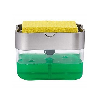 Spot second hair# Creative Kitchen brush detergent dispenser press automatic liquid box scouring pad dishwashing brush soap box direct sales 8.cc