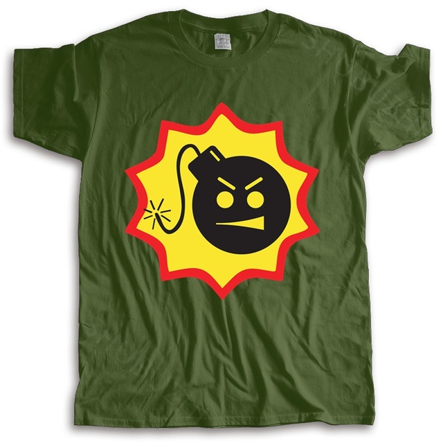 Áo phông mới áo phông đen cho nam logo trò chơi serious sam, game thủ fps shooter game bomb fashion tee-shirt nam áo mùa hè