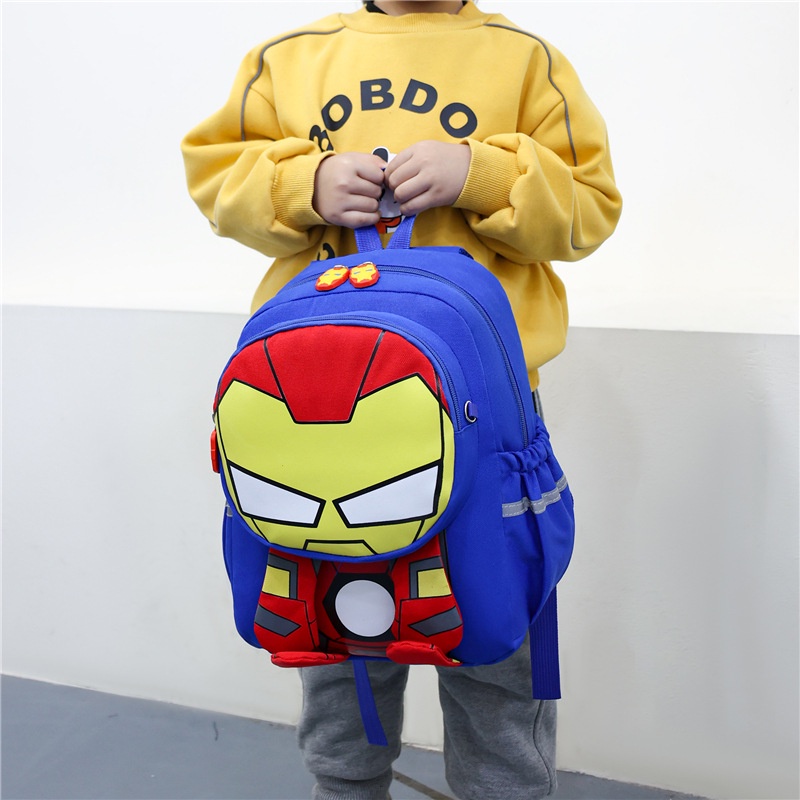 XINYIMEI  Phim hoạt hình nhện trẻ em túi đi học mẫu giáo bé trai bé trai anime ba lô 3-6 tuổi