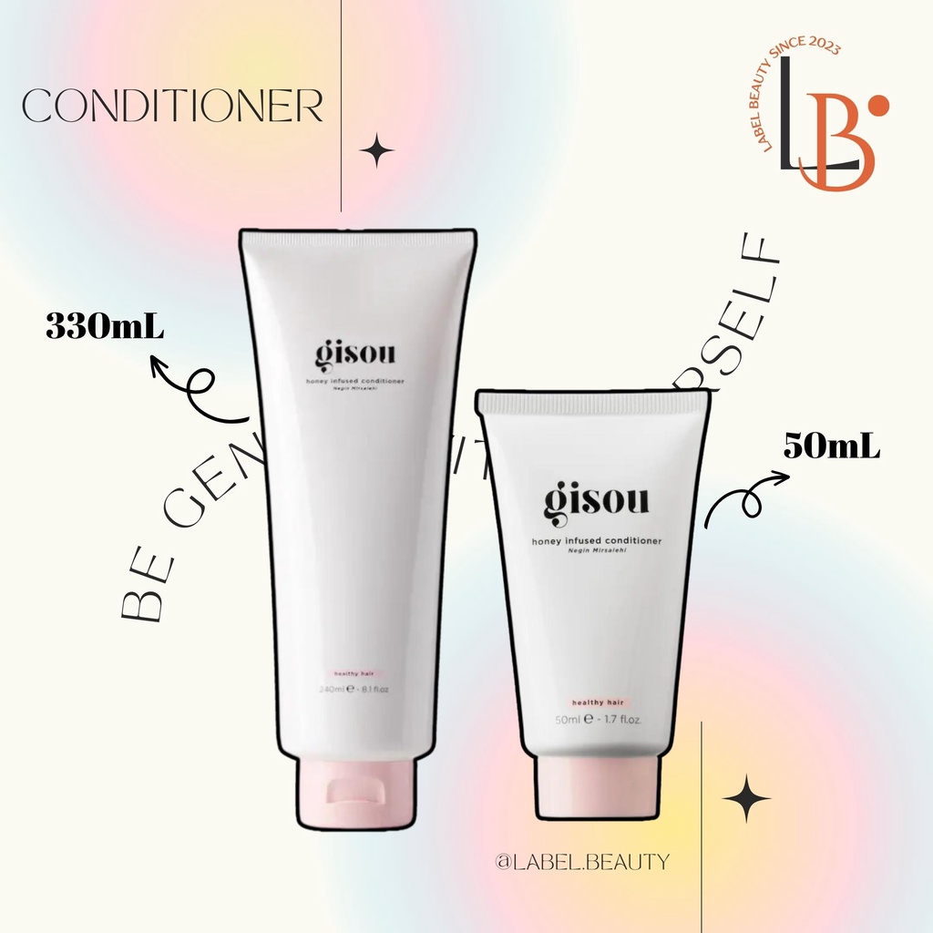 ✨ Dầu xả bóng mượt tóc Gisou Honey Infused Conditioner - 𝐋𝐚𝐛𝐞𝐥.𝐛𝐞𝐚𝐮𝐭𝐲 ✨