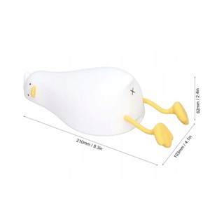 Lying Flat Duck Night Light,Cute Night Light,Silicone Dimmable Timed Nightlight with Touch,Bedside Cute Lamp for Breastfeeding and Toddler's Room,Birthday Gifts
