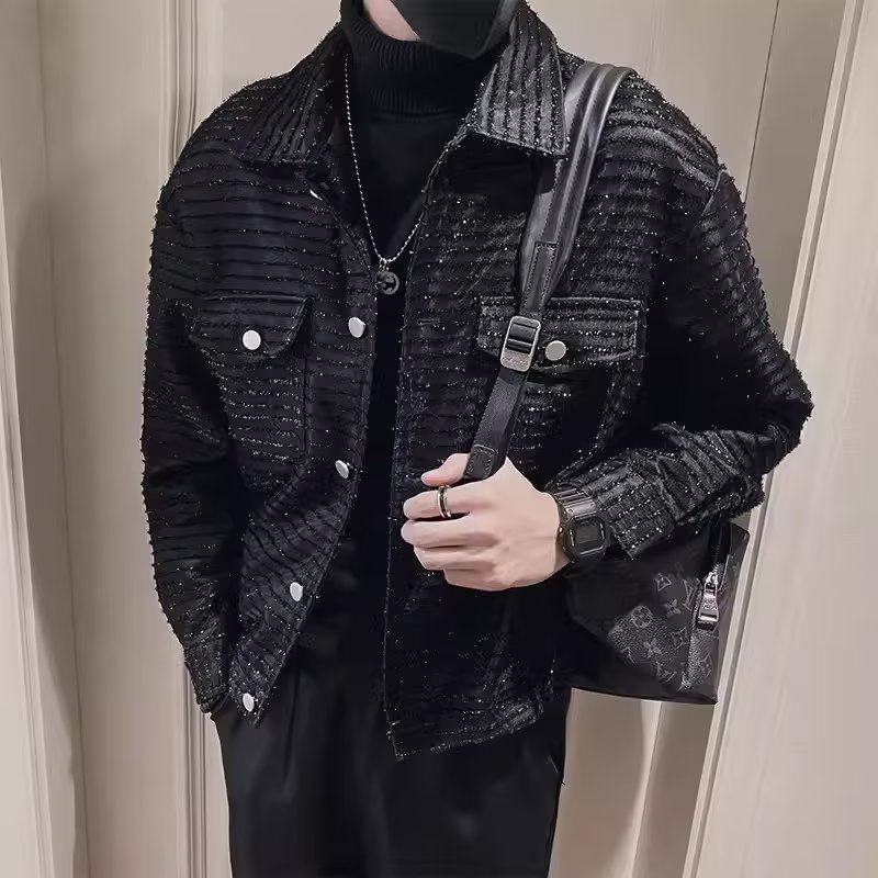 2023 Fashion Áo Khoác Bóng Chày Nam Phong Cách Hàn Quốc Thời Trang áo khoác dày lớp kép Thu Đông Cho Nam simple áo khoác bomber bigsize áo khoác nam đẹp from rộng áo khoác jacket nam