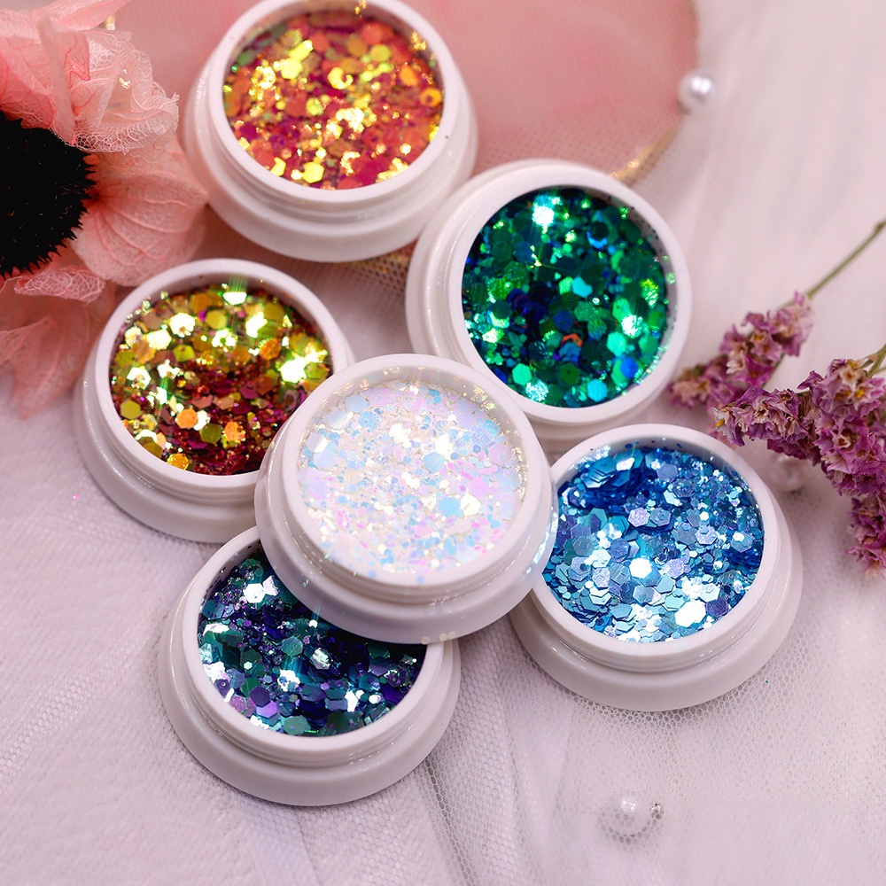 Bột làm móng MAFFICK sequin kim tuyến thần tiên siêu sáng bóng trang trí nghệ thuật