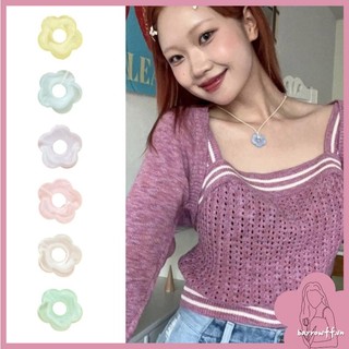 Brroa mặt dây acrylic matte flower charm trang trí diy keychain trang sức phụ kiện