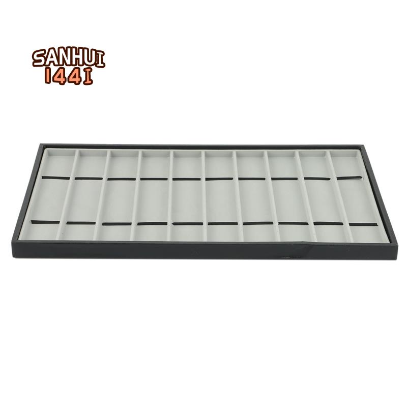 Giá đỡ dây đeo đồng hồ 10 khe, hộp đựng dây đeo đồng hồ có nắp trong, bộ tổ chức dây đeo đồng hồ, khay có thể xếp chồng lên nhau cho dây đeo đồng hồ a