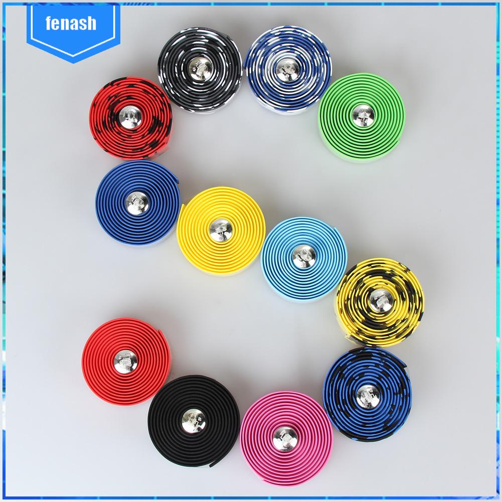 Fixed gear 2pcs road xe đạp tay lái băng tay cầm thanh tay cầm băng có đầu cắm cuối