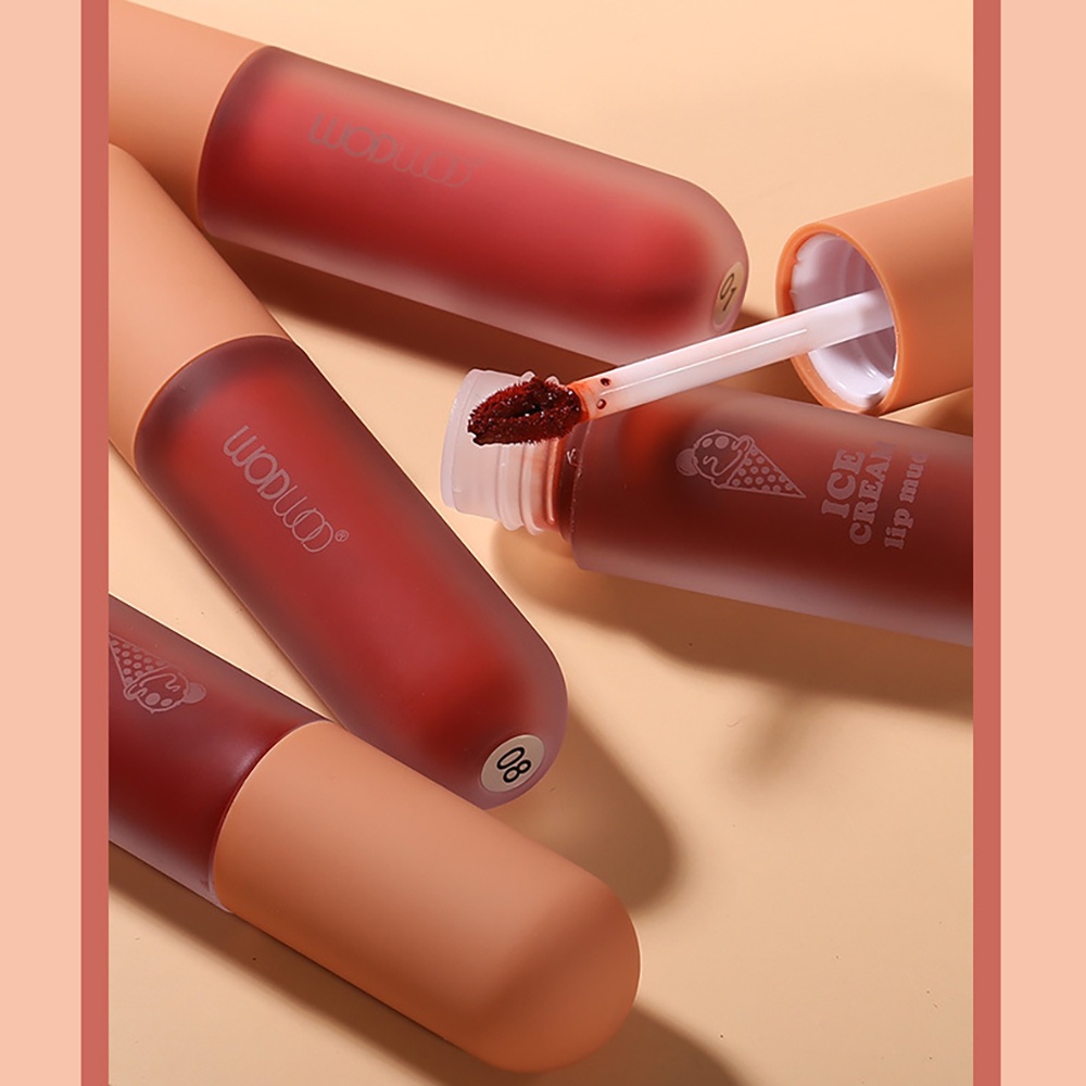 Son Kem Lì WODWOD Ice Cream Lip Mud Mềm Mịn Như Nhung