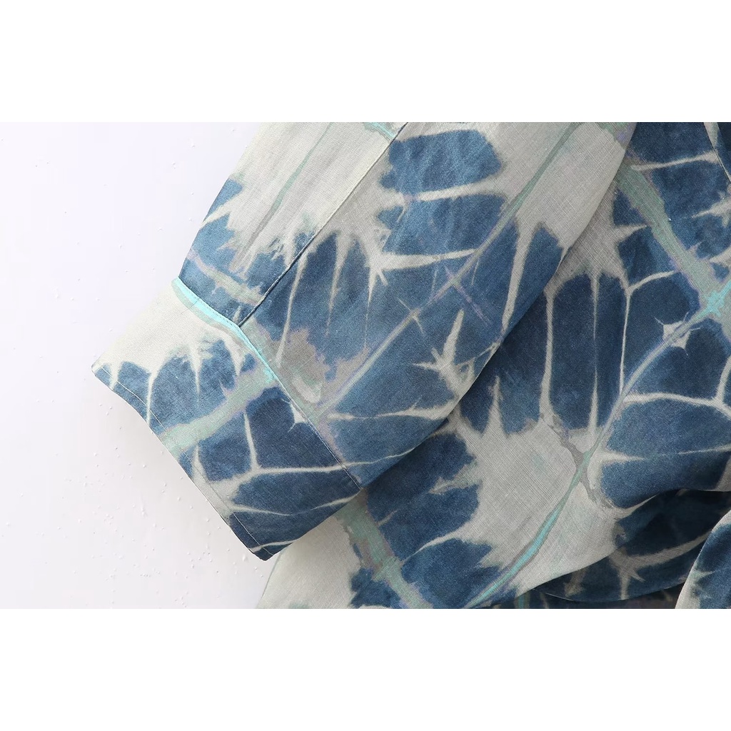 Uibey ve áo cổ áo in áo dài tay 3724