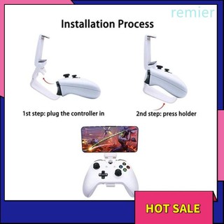 Re universal mobile phone mount bracket gamepad controller clip stand holder for xbox one handle game controller