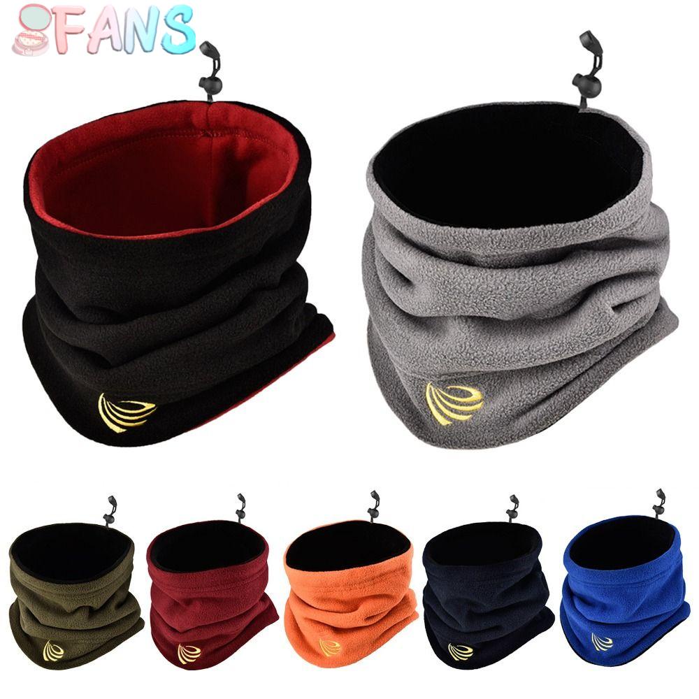 Fans fleece neck gaiter winter face cover camping cold-proof collar
