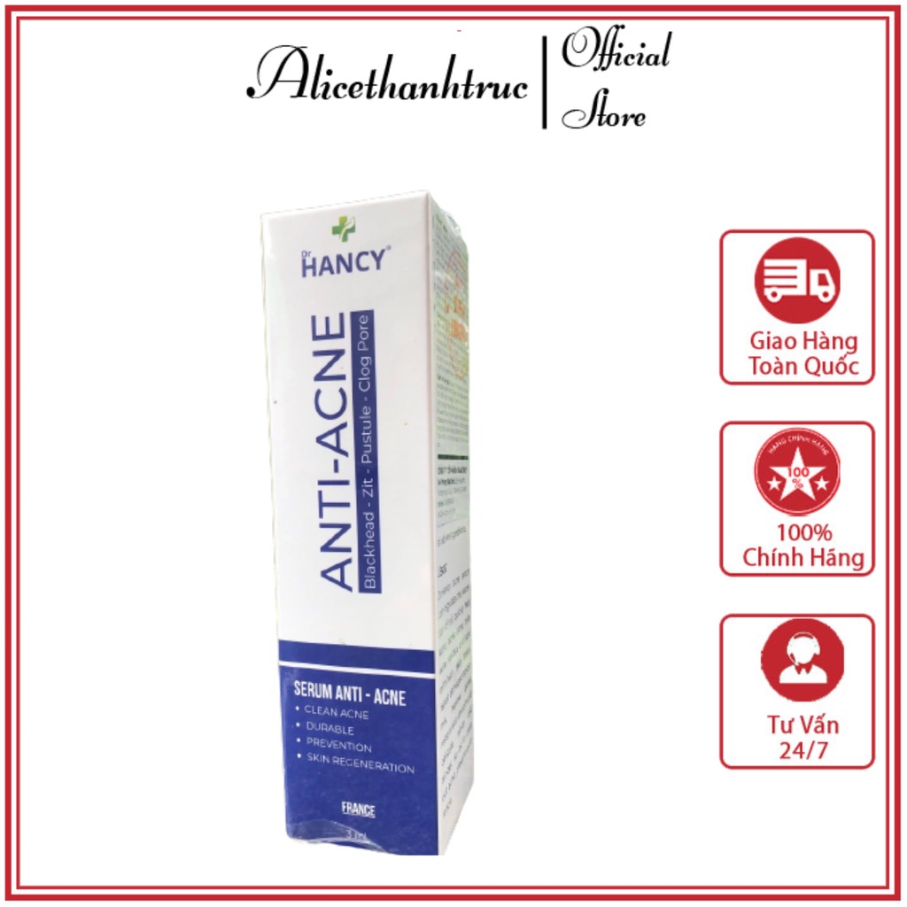 Serum Dr.Hancy Anti-Ance Của Pháp Giúp Giảm Mụn Bọc Mụn Thâm Sẹo Giúp Da Mịn Màng Tươi Sáng