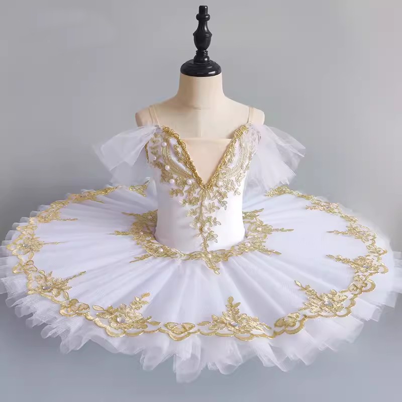 Cô gái ballet trang phục trẻ em little swan lake váy biểu diễn chuyên nghiệp tutu gạc váy quần áo khiêu vũ mùa hè hồng xanh trắng