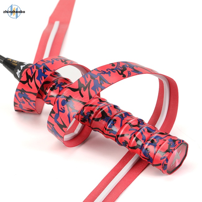 Zhin camouflage handle tape dày anti-slip thấm hút mồ hôi băng quấn mồ hôi cho vợt cầu lông tennis