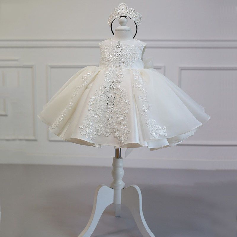 Hàng Mới Về Đầm Công Chúa Phồng Phối Hoa Dễ Thương Cho Bé Gái