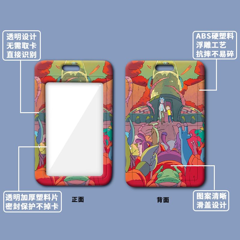 Ví Đựng Thẻ Họa Tiết Hoạt Hình Rick and Morty Độc Đáo