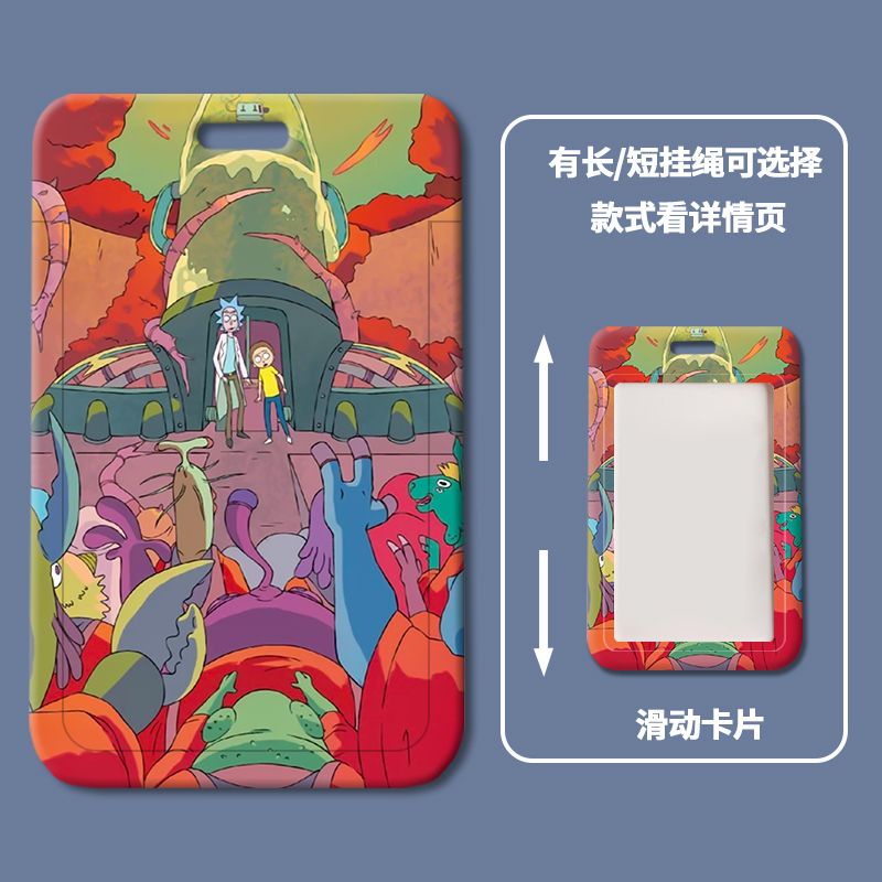 Ví Đựng Thẻ Họa Tiết Hoạt Hình Rick and Morty Độc Đáo