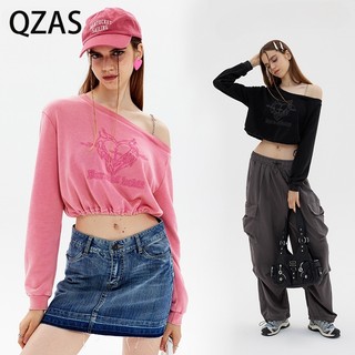 Qzas hottie Áo Thun Khoét Vai Gợi Cảm n3364