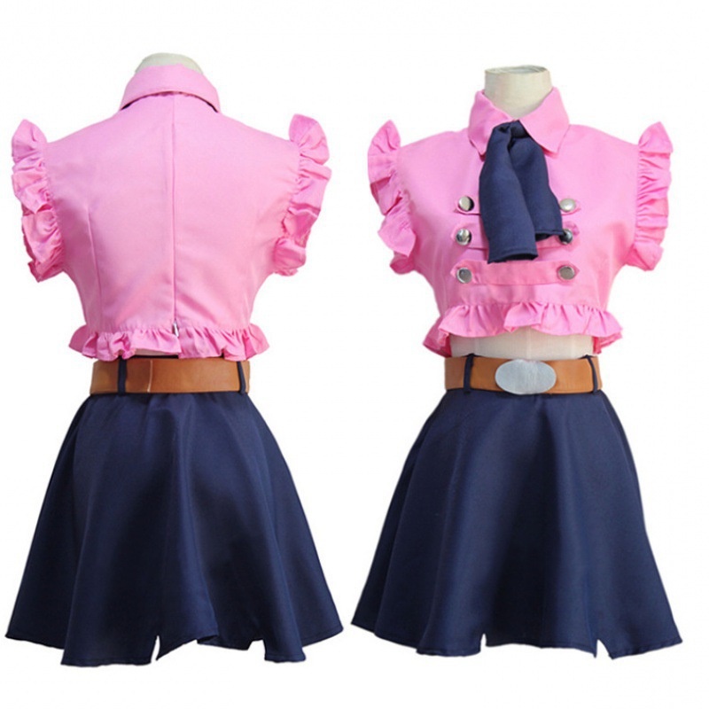 Bảy deadline sin cosplay cho cô gái trưởng thành, sư tử elizabeth, quần áo mùa hè, thắt lưng, thắt nơ