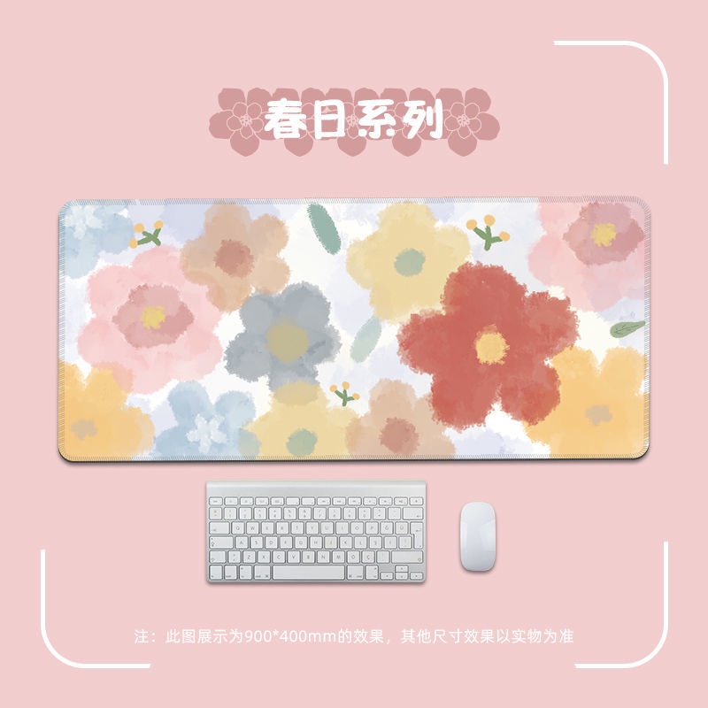 Tấm Lót Chuột Và Bàn Phím Hình Hoa Tulip Dễ Thương