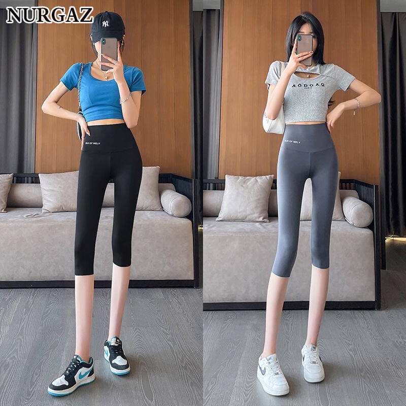 Nurgaz Quần Tập Yoga Nữ Cao Cấp Liền Mạch Quần Tập Yoga Eo Bó Sát Quần Tập Yoga Nâng Chân Quần Tập Yoga