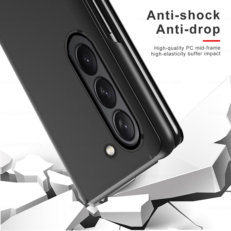 Đối với samsung z fold 5 case smart mirror flip cover từ tính cho samsung galaxy z fold5 fold 4 3 5 zfold 5 zfold5 stand book fundas