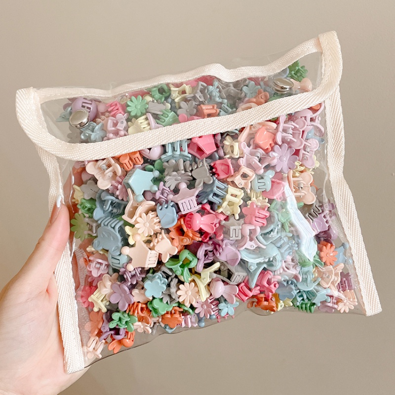 25/50 bộ cô gái ngọt ngào đi chơi kẹp tóc mini đầy màu sắc đa năng