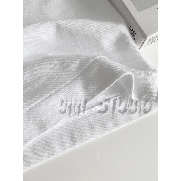 Play 220g fashion brand love cotton T-shirt Baoling black heart embroidery men's and women's play short sleeves