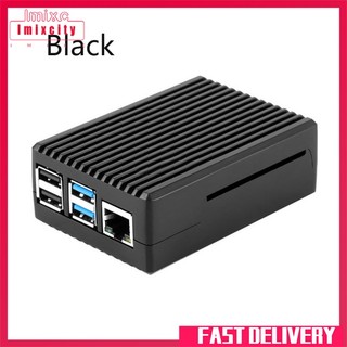 Imixcity raspberry pi 4 model b vỏ hợp kim nhôm màu xám đậm màu đen vỏ làm mát thụ động vỏ kim loại nhiệt