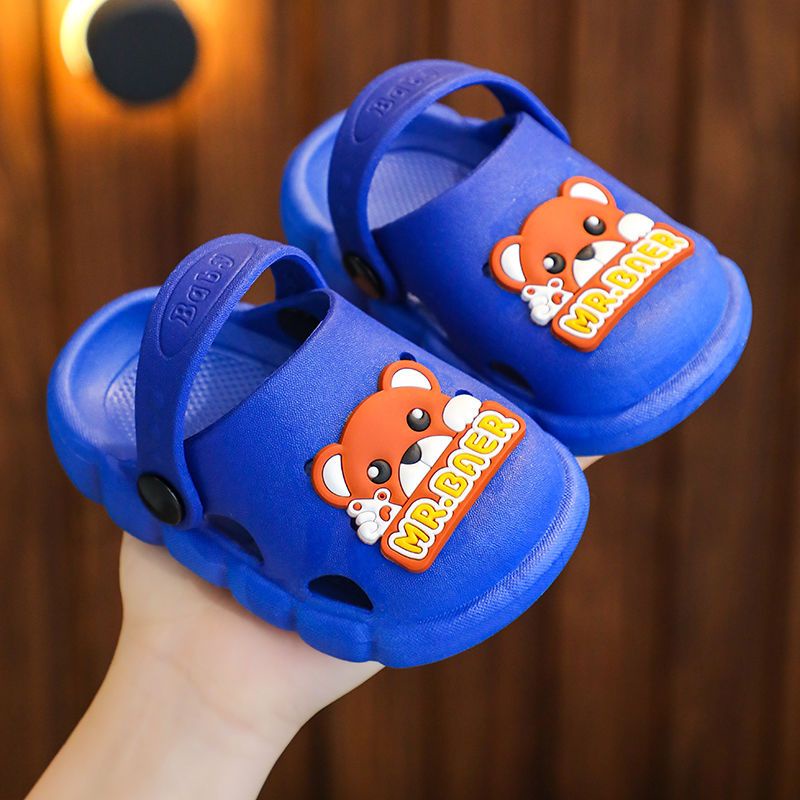 Trẻ em trẻ em dép đi trong nhà mùa hè bé trai dễ thương chống trượt bé gái dép trẻ em trẻ sơ sinh trẻ mới biết đi lỗ ngoài
