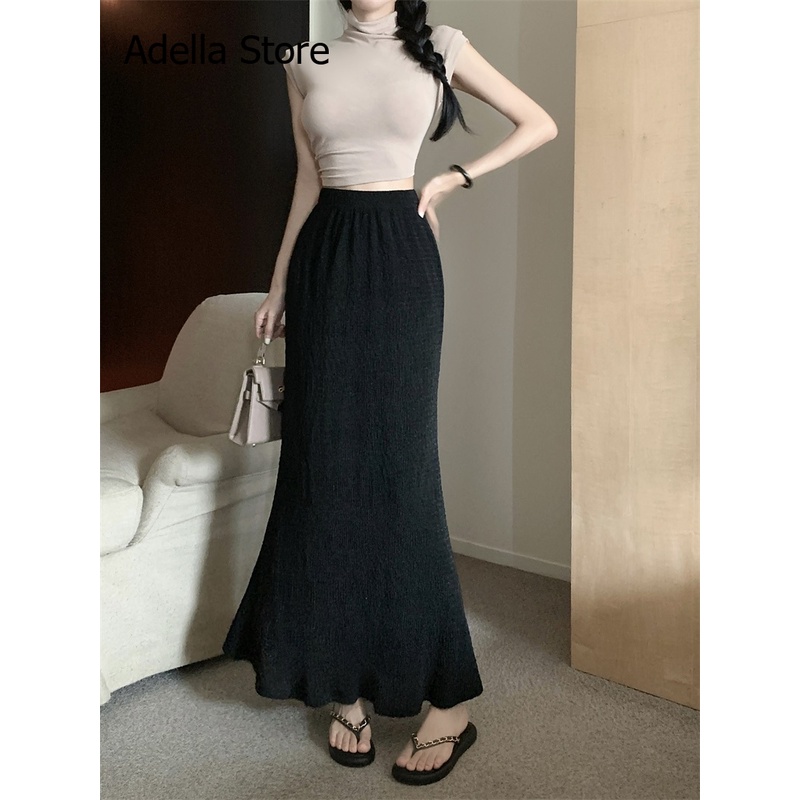 Adella Store váy Chân váy thời trang váy nữ hàng cao cấp tính cách Mẫu ngắn 2023 NEW A93M2G9