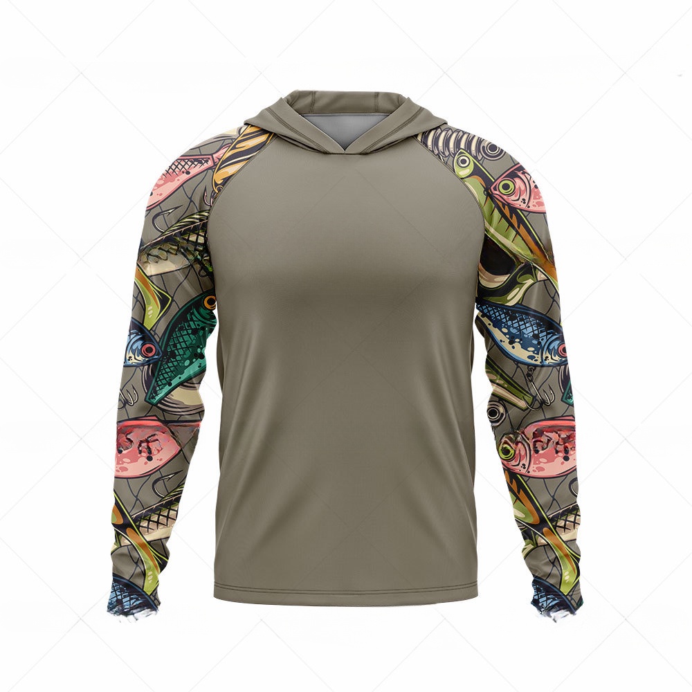 Áo Thun Tay Dài Có Mũ Trùm Thoáng Khí Chống Nắng Thời Trang Mùa Hè Cho Nam