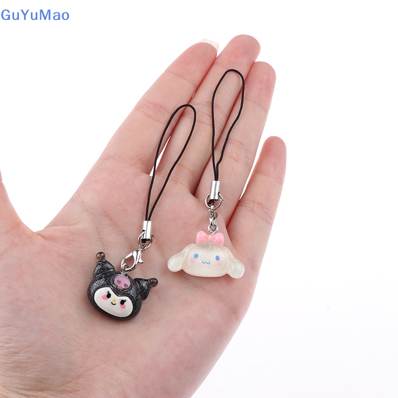 Kawaii kuromi dây buộc my melody cinnamoroll sinh viên làm đẹp điện thoại case ba lô búp bê mặt dây chuyền charm toy girls quà tặng prta