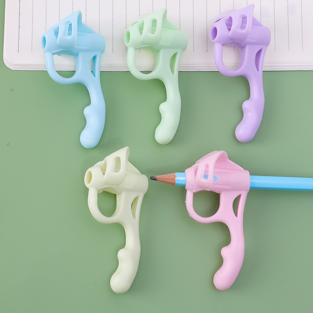 Silicone Kẹp Silicon Năm Ngón Tập Điều Chỉnh Tư Thế Ngón Tay / Viết Đúng Tư Thế Cầm Bút / Dụng Cụ Kẹp Bút Chì Cho Bé