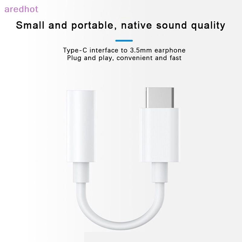 Aredhot type c sang 3.5mm aux adapter type-c 3.5 jack audio cable for phone headphone converter mới