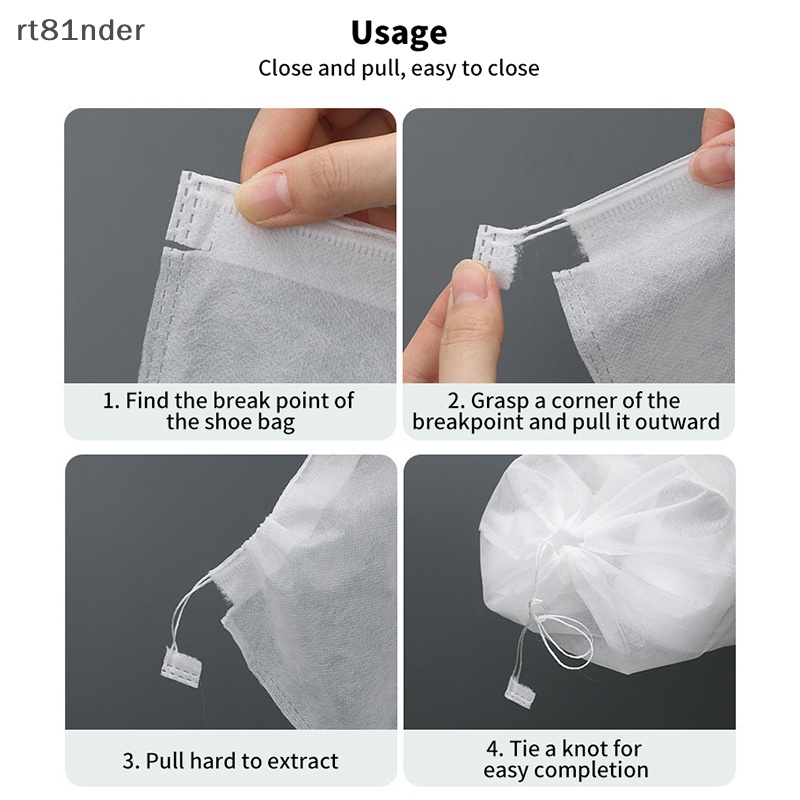 Rt 5 cái túi lưu trữ giày túi dây kéo bụi và màu vàng túi đựng giày có thể tái sử dụng du lịch ngoài trời túi xách tay n