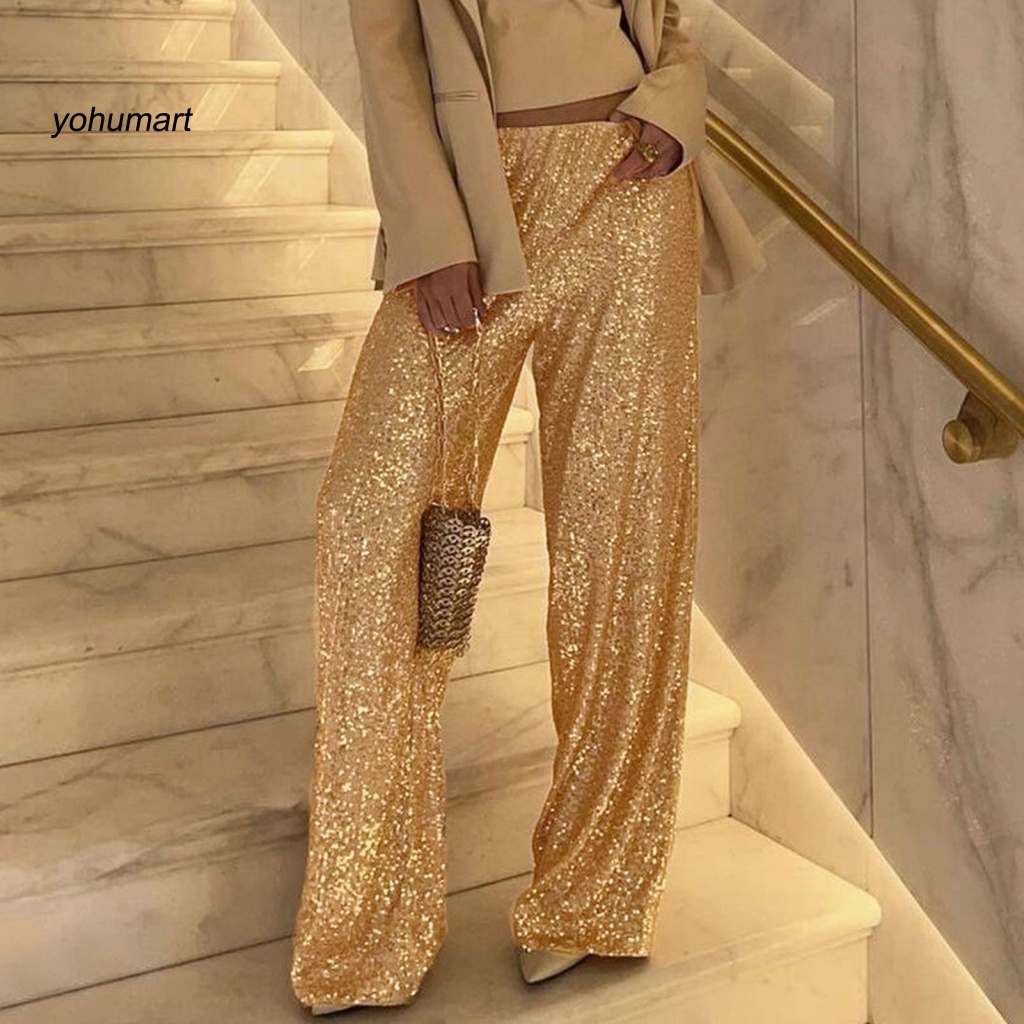 Phụ nữ thanh lịch và thời trang quần sequin phụ nữ quần sequin lấp lánh quần sequin thời trang và thoải mái cho các bữa tiệc và mặc cho đông nam