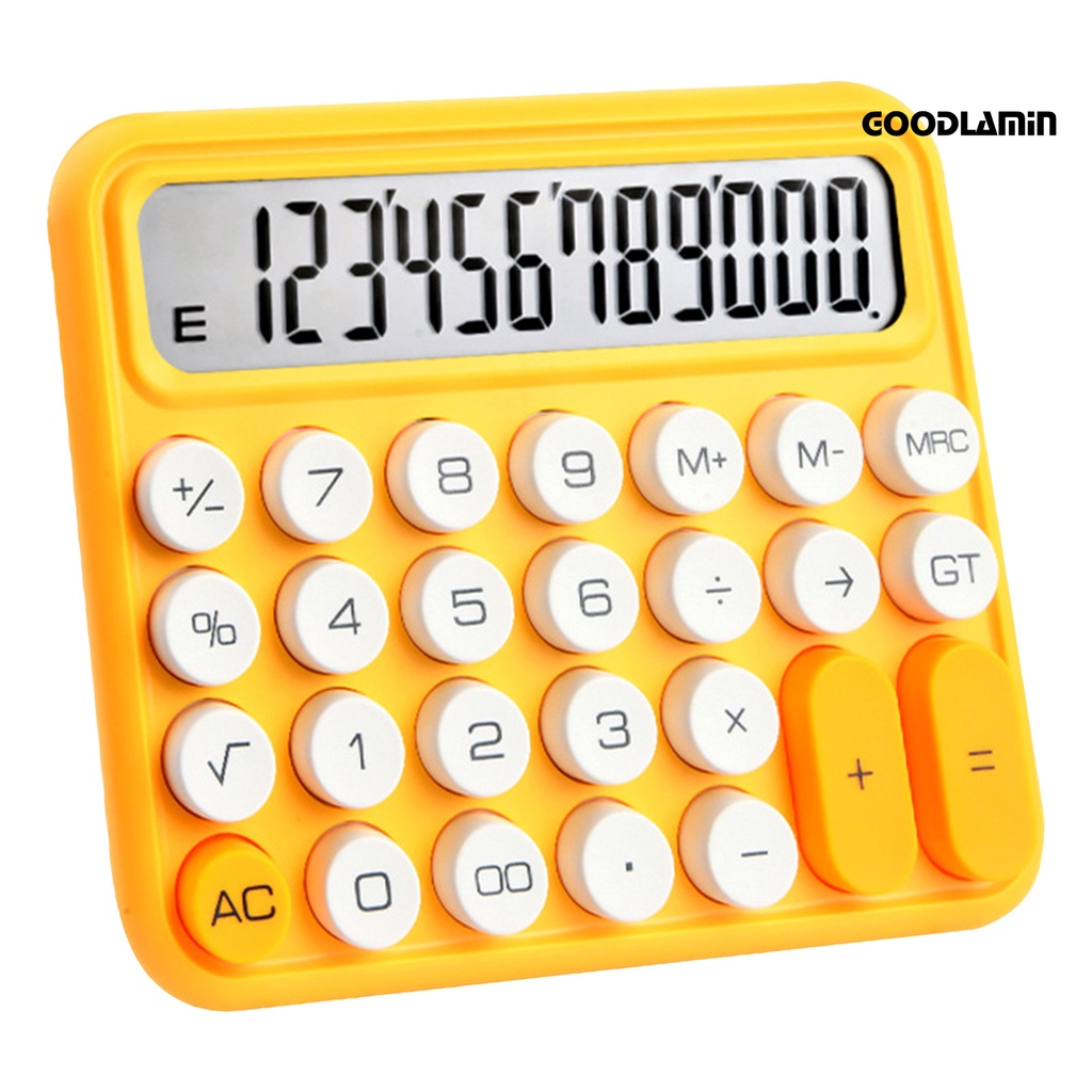 Máy tính cơ goodlawjcj 12-chữ số với màn hình lcd lớn tiện lợi chìa khóa nút tròn lớn chính xác