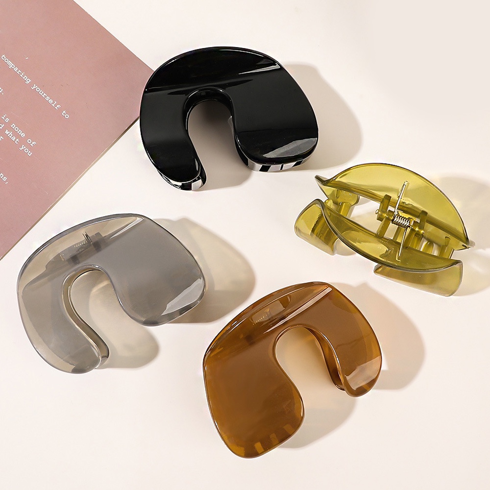 Kẹp tóc 9cm geometric u-shape big size fashion sweet all-match hair clips