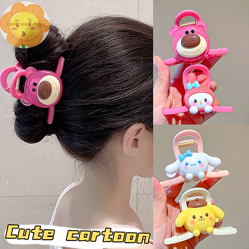 SANRIO Vastji Kẹp Tóc Hình Cá Mập kuromi my melody cinnamoroll Đáng Yêu Cho Bé vn