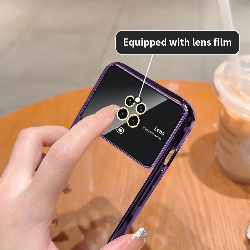 Vỏ cho xiaomi redmi note 9 pro max 9s lens film bảo vệ toàn diện hd vỏ điện thoại mềm trong suốt