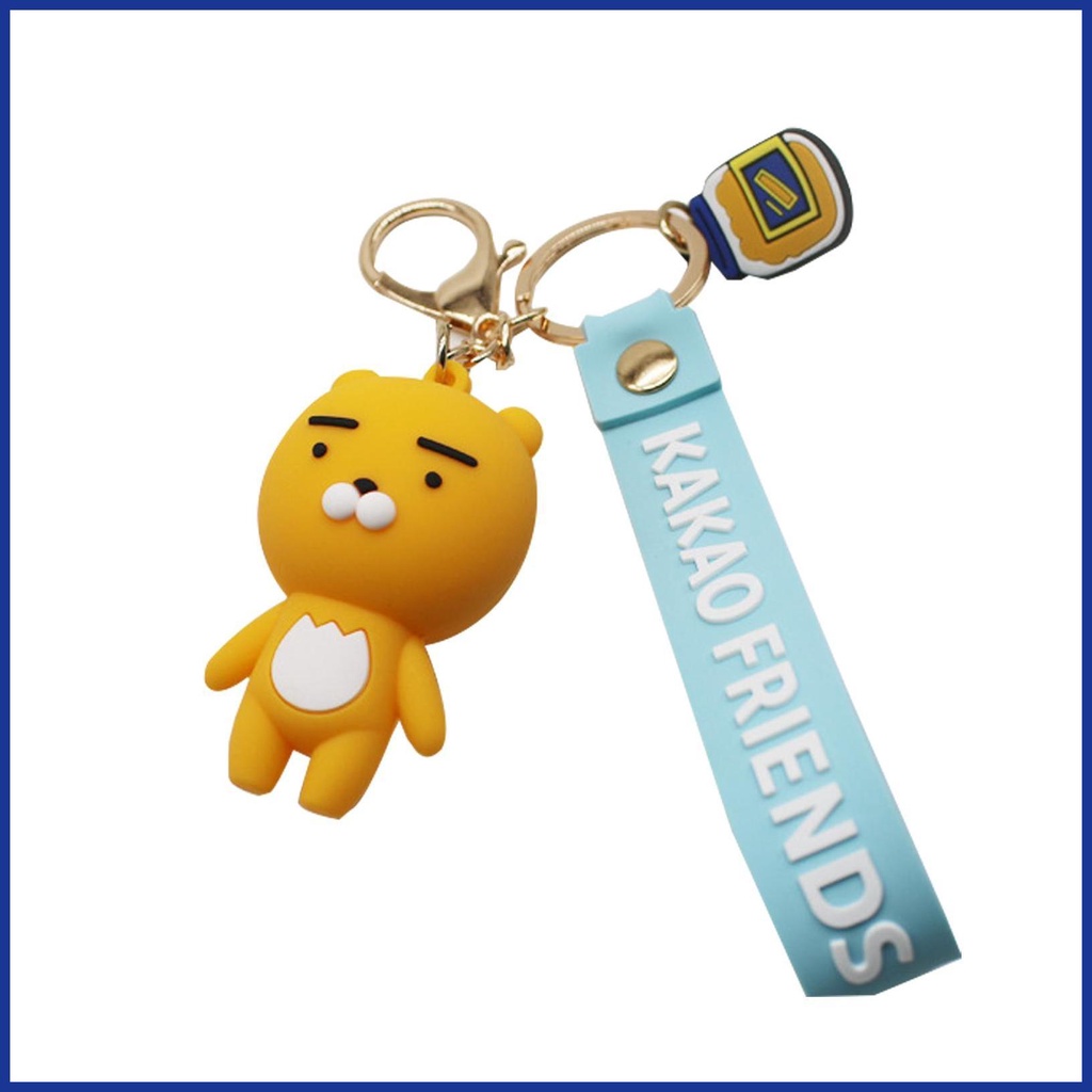 Keychain doll dễ thương kakao friends key ring anti-lost key chain mặt dây chuyền kakao friends character keychain cho cặp đôi aiavn