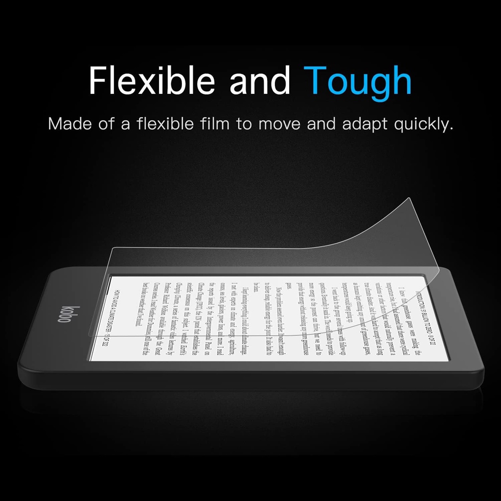 Moko 2-pack anti-glare premium pet protection film full-coverage matte screen protector cho kobo clara 2e 6 "2022
